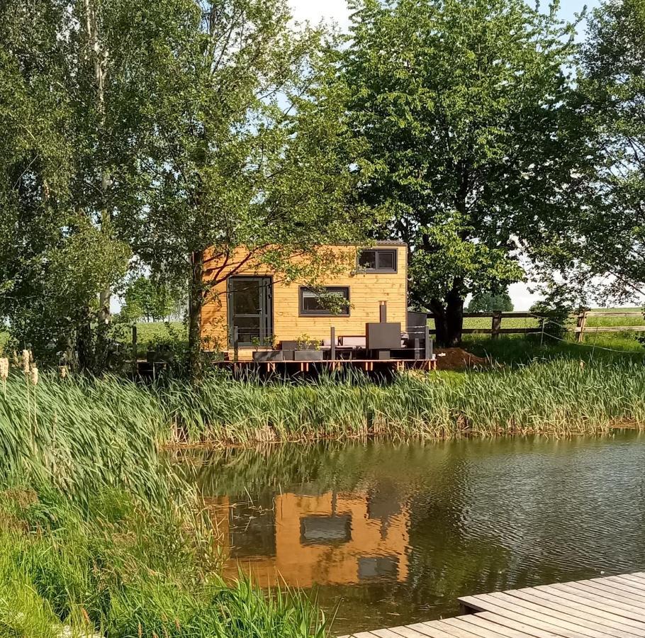 Tinyhousebeidresden 1 - Direkt Am Naturteich - Naehe Saechsische Schweiz, Dresden Großharthau Buitenkant foto